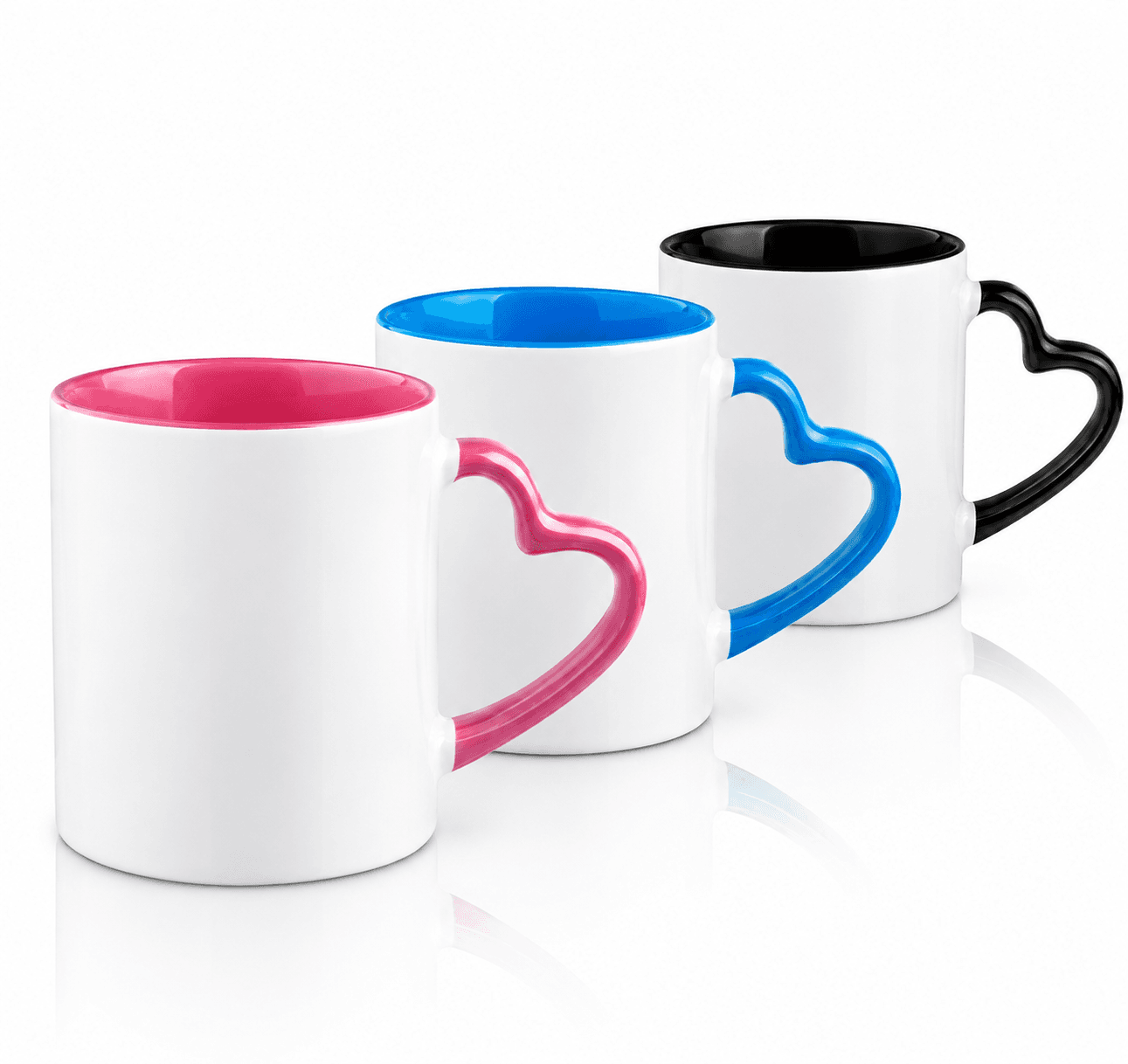 TAZAS BLANCAS AZAS DE CORAZON 11ONZ