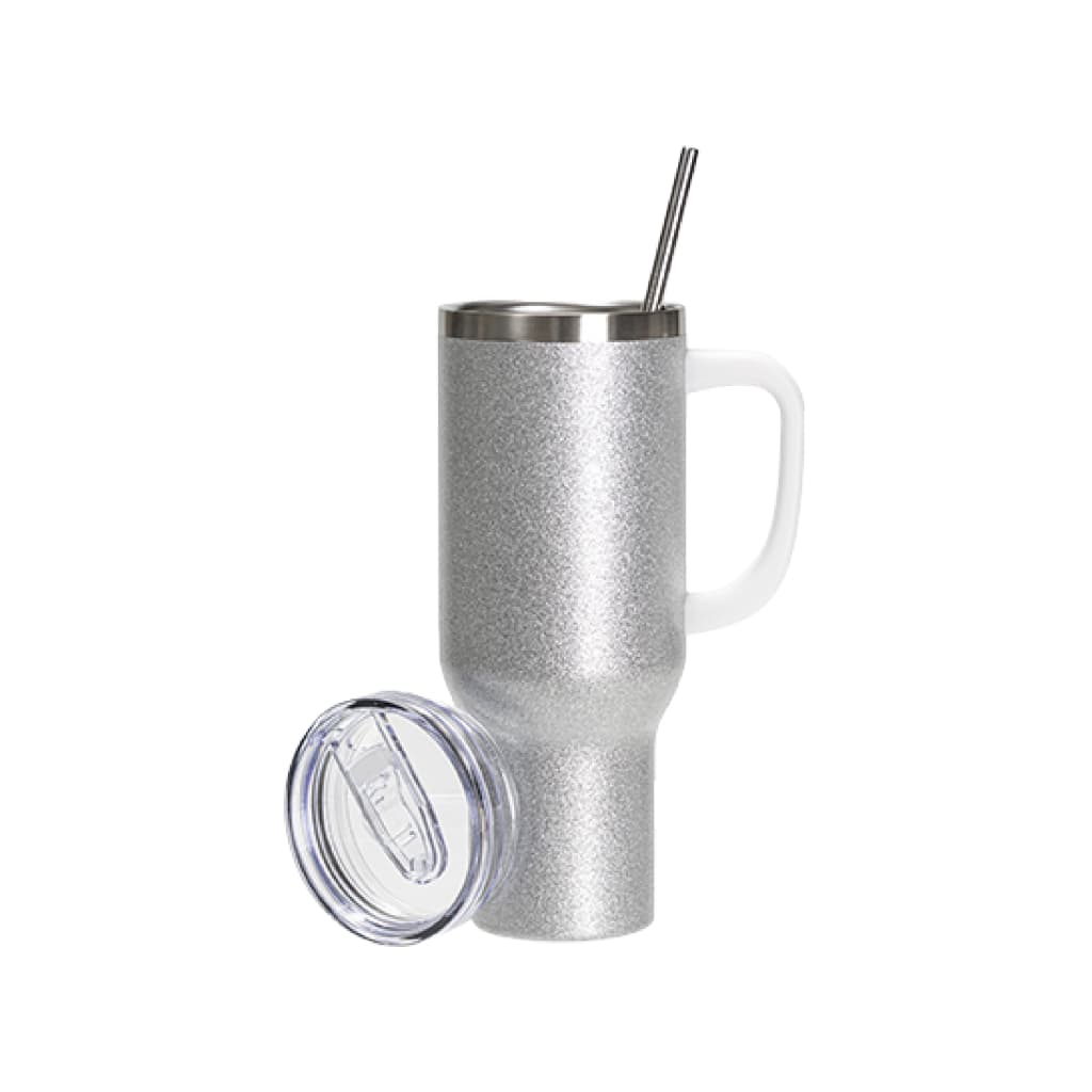 Vasos de Viajeros Glitter con Asa 40onz/1200mL