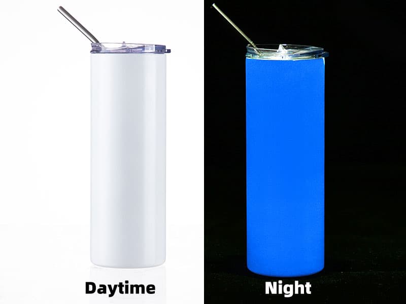 Vaso Luminoso 20oz / 600ml - Acero Inoxidable con Tapa y Sorbete
